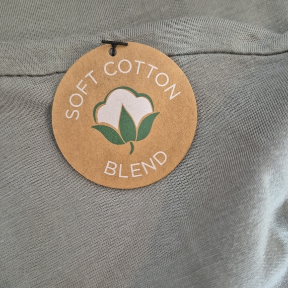 Rae Dunn "Think Happy" Sage Green T-Shirt - NWT - Size XL - Picture 7 of 8